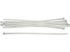 Хомуты нейлоновые, белые д/проводов  50 шт., 250x3,6 мм