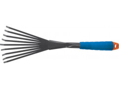 Грабельки веерные, синяя пластиковая ручка 415 мм
