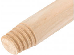 Черенок для метел деревянный, с деревянной резьбой, 1200 мм