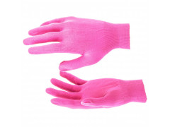 Перчатки Нейлон, 13 класс, цвет розовая фуксия, L 