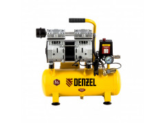 Компрессор Denzel DLS650/10 безмаслянный малошумный 650 Вт, 120 л/мин, ресивер 10 л