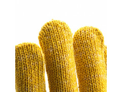 Перчатки трикотажные усиленные, гелевое ПВХ-покрытие, 7 класс, желтые  Сибртех