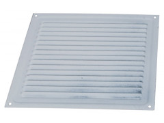 Вентиляционная решетка, металлическая, 200 х 200 мм, без сетки, антик белый