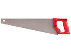 Ножовка по дереву, средний каленый зуб 7 TPI, 2D заточка, пластиковая ручка 450 мм