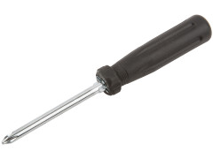 Отвертка с переставным жалом, CrV сталь, черная пластиковая ручка 6x70 мм PH2/SL6