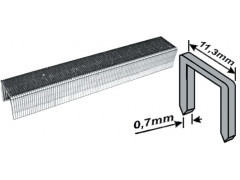 Скобы для степлера закаленные 11,3 мм х 0,7 мм, (узкие тип 53)  6 мм, 1000 шт.