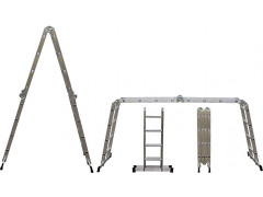 Лестница-трансформер алюминиевая FIT, 4 секции х 4 ступени, вес 13,2 кг