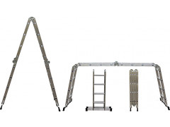 Лестница-трансформер алюминиевая КУРС, 4 секции х 3 ступени, вес 10,4 кг